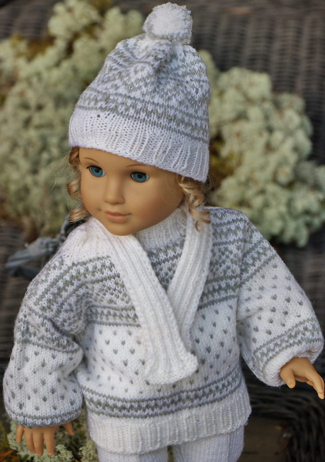 First, I knitted the sweater.