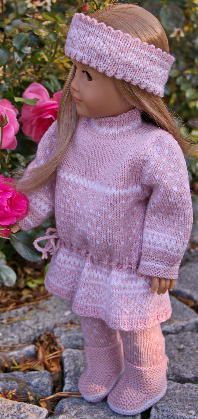 Knitting this Doll dress knitting pattern is a rewarding experience. As you knit each piece, you’ll notice the details and thought put into each garment’s design. Each part is meticulously designed for your doll's comfort and style, from the sleeves of the dress to the neckline and from the arms to the shoulders.7-doll-dress-knitting-pattern-2.jpg