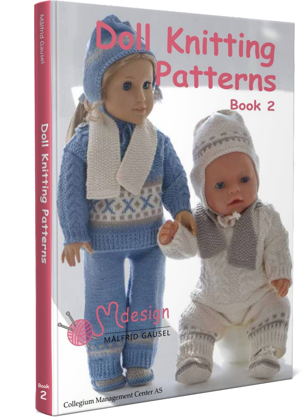 Doll Knitting Book 2 contains 19 unique, unpublished patterns